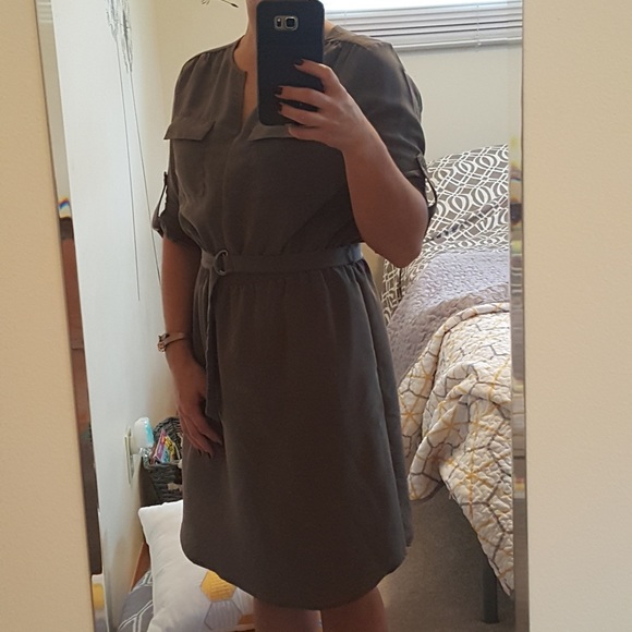 Mossimo Ladies size small olive green dress with pockets! Purchased at Target. - Picture 7 of 13